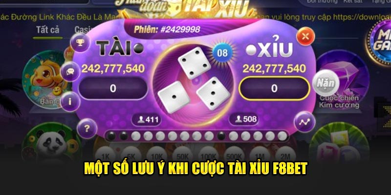  Một số lưu ý khi cược tài xỉu
